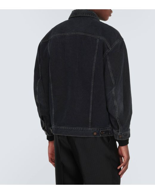 Veste en jean Saint Laurent pour homme en coloris Black