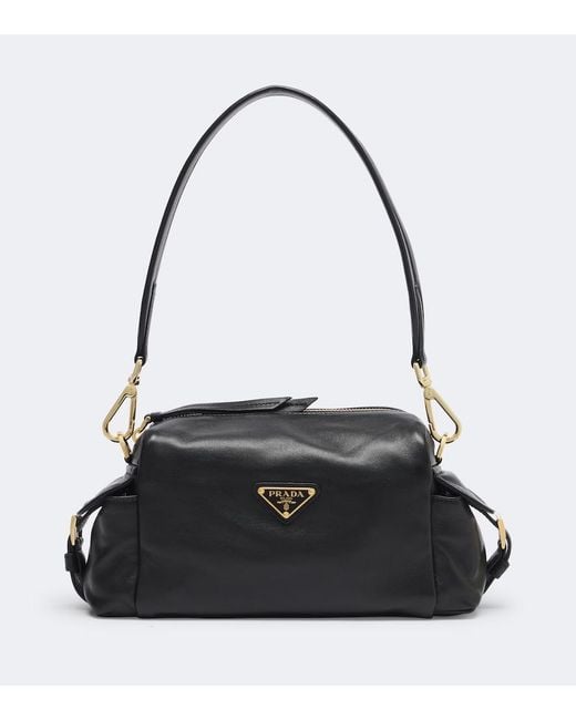Prada Black Explore Small Leather Shoulder Bag