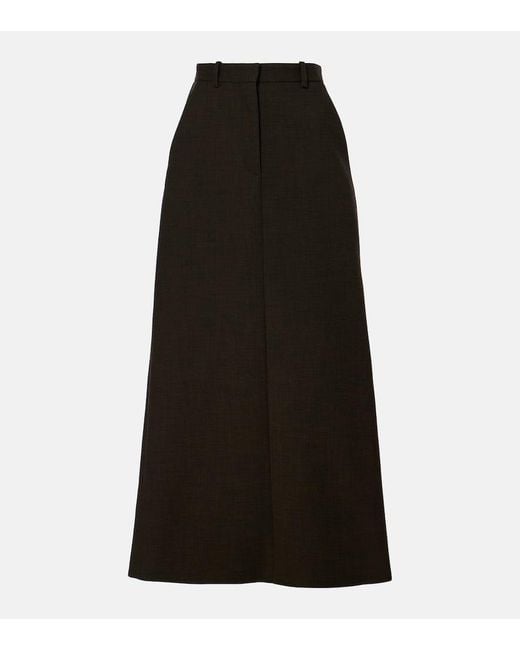 The Row Black Roux Maxi Skirt