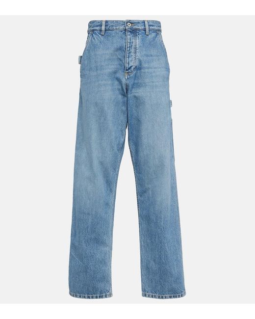 Bottega Veneta Blue Mid-Rise Cargo-Jeans