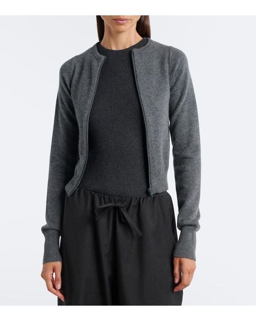 Extreme Cashmere Blue N°494 Tangerine Cashmere-Blend Cardigan