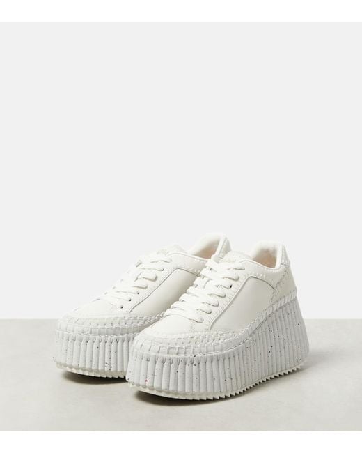 Chloé White Nama Sneaker