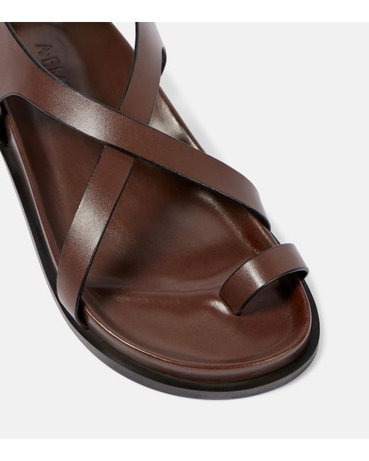 A.Emery Brown Jalen Slim Leather Sandals