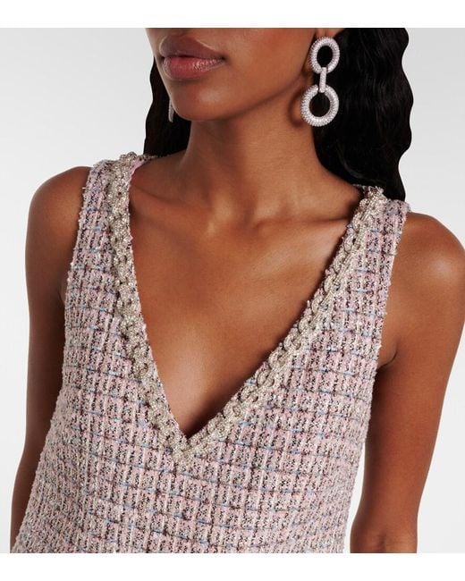 Self-Portrait Brown Sequined Minidress