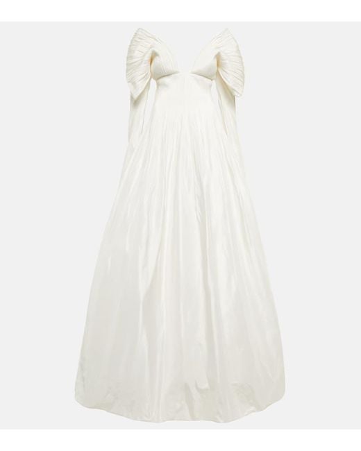Danielle Frankel White Bridal Tabitha Silk Gown