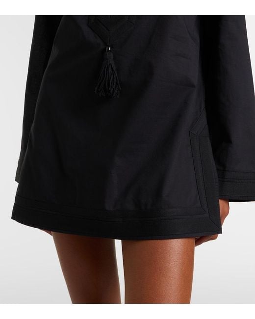 Tory Burch Black Cotton Poplin Tunic