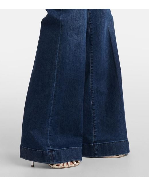 7 For All Mankind Blue Modern Dojo High-Rise Flared Jeans