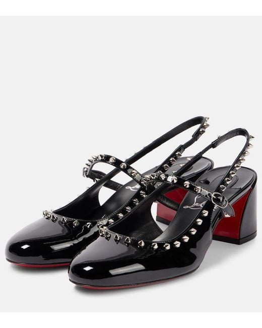 Pumps Mary Jane Janispikes 55 di Christian Louboutin in Black