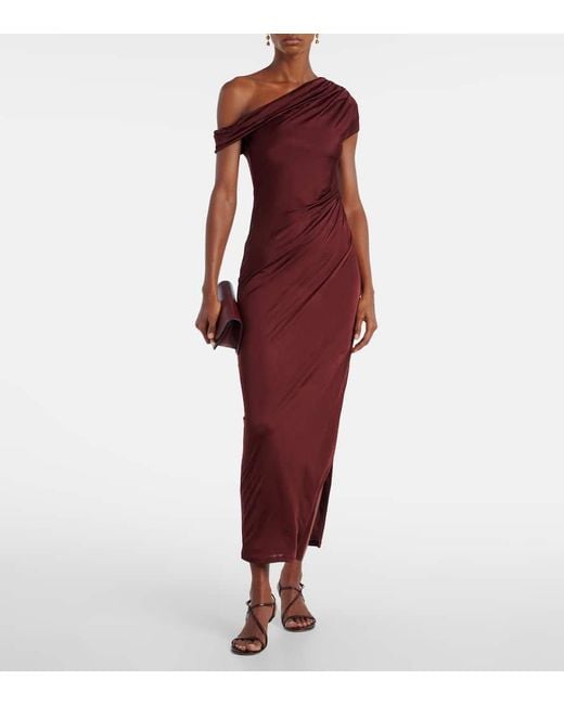 Galvan Red Maxikleid Aus Jersey
