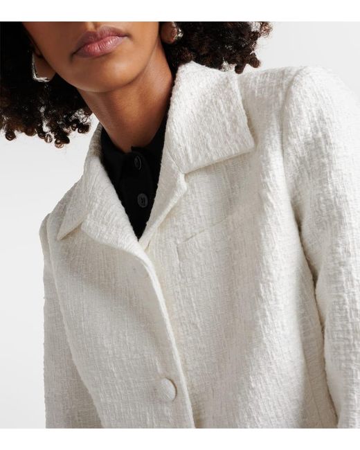 Proenza Schouler White Label Quinn Cropped Cotton Tweed Jacket