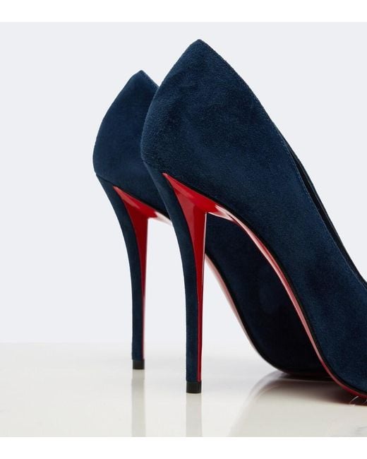 Christian Louboutin Blue Miss Z Suede Pumps