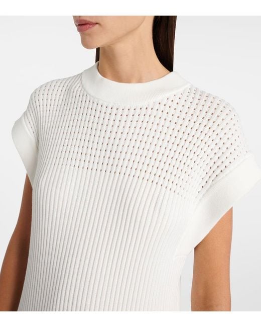 Varley White Maxikleid Cheston Aus Baumwolle