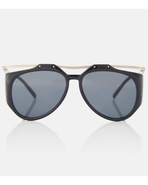Saint Laurent Gray Sl M137 Amelia Aviator Sunglasses