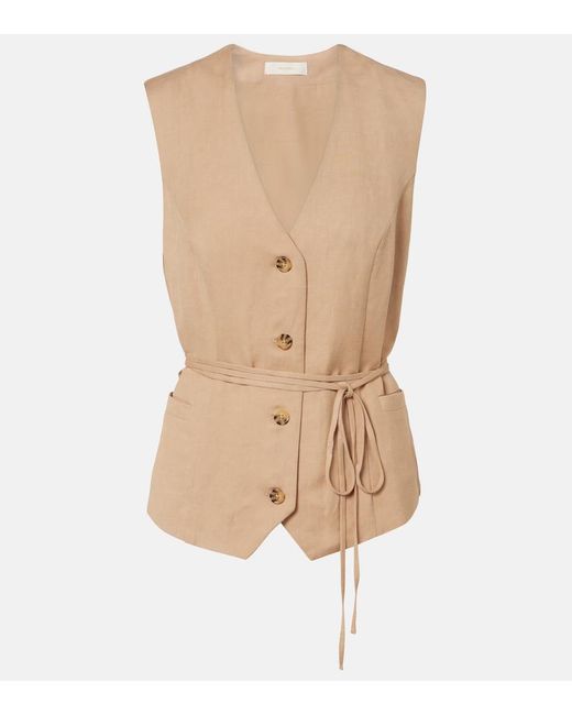 Faithfull The Brand Natural Felix Belted Vest