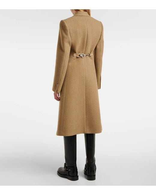 Manteau en laine Burberry en coloris Natural