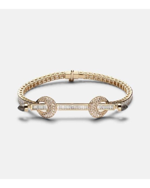 ANANYA Metallic Chakra 18Kt Bracelet With Diamonds And Quartz