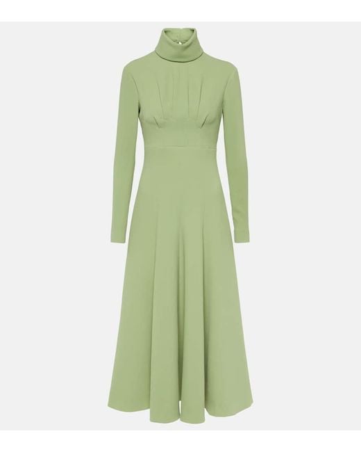Abito Midi Oakley di Emilia Wickstead in Green