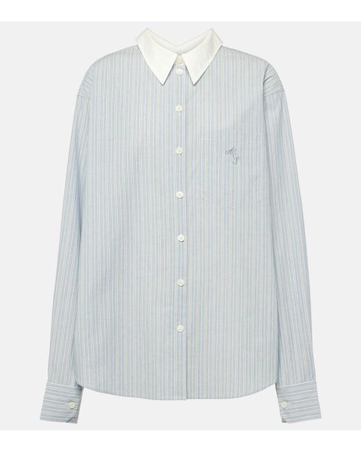 Acne White Striped Cotton Shirt