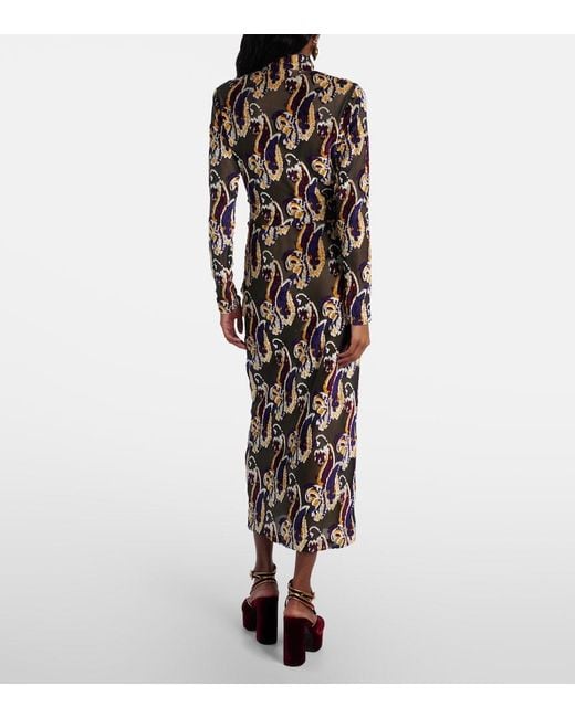 Etro Multicolor Paisley Pencil Skirt