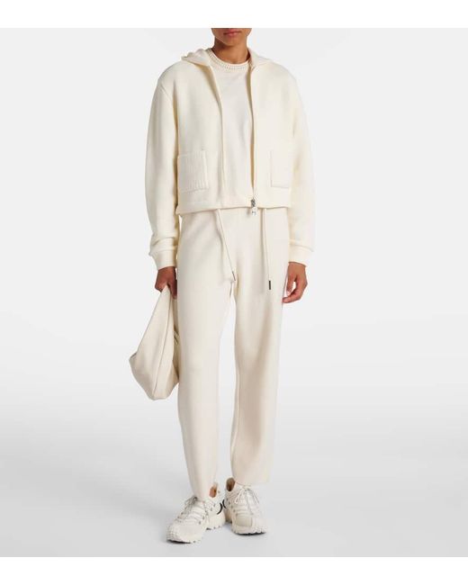 Moncler Natural Jacke Aus Einem Baumwollgemisch