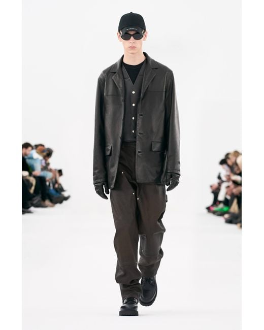 Givenchy Black Logo Leather Vest for men