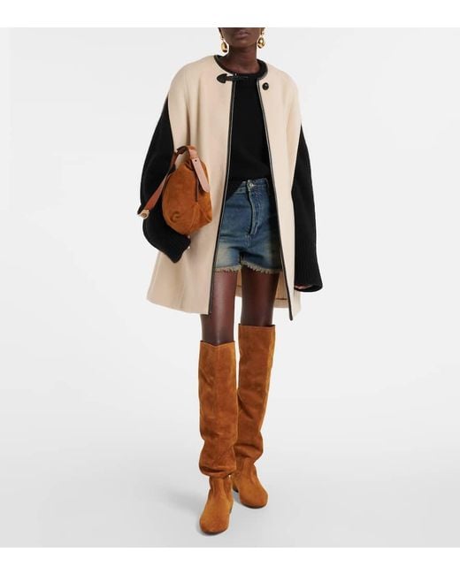 Isabel Marant Brown Solya Suede Knee-High Boots