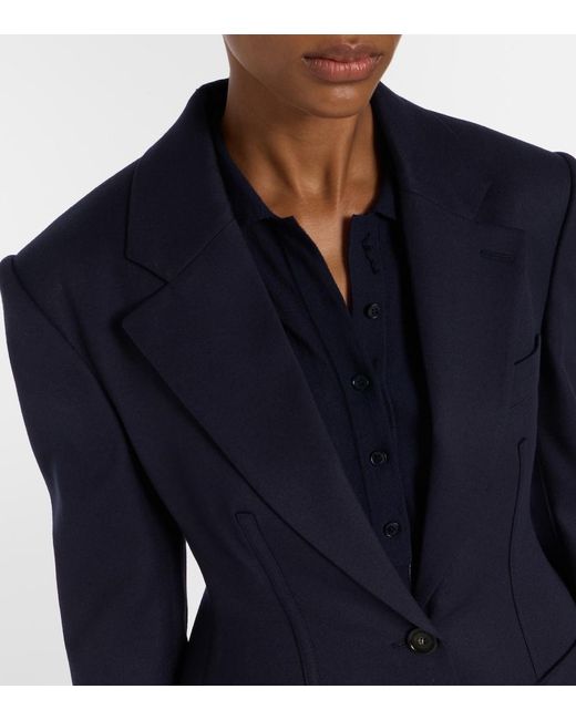 Stella McCartney Blue Wool Blazer