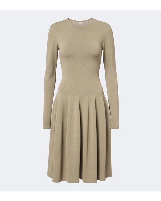 Totême  Natural Knitted Midi Dress