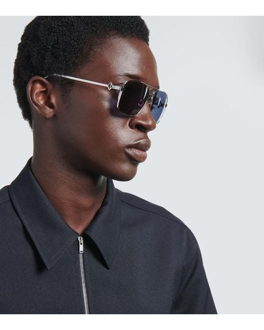Dior Blue Cd Diamond S9U Square Sunglasses for men