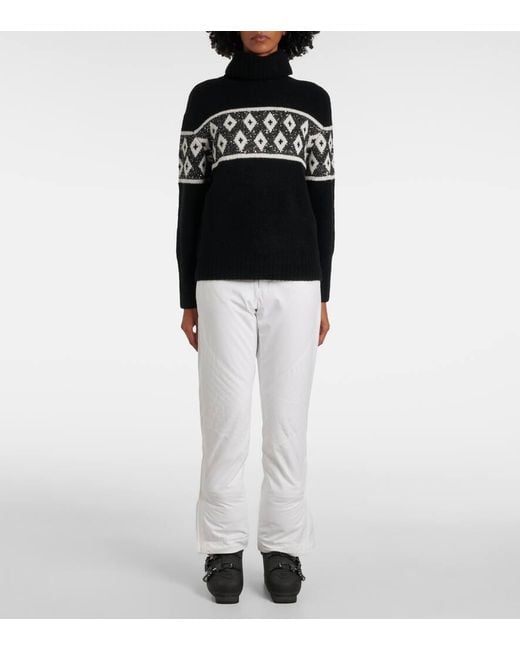 Bogner Black Uda Sequined Wool-Blend Sweater