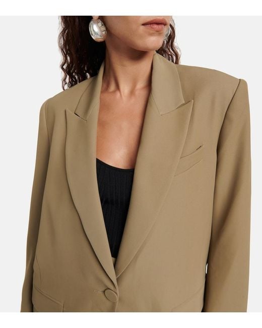 The Sei Green Single-Breasted Blazer