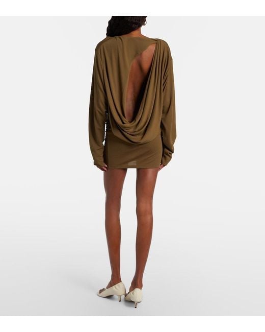 Jacquemus Green Mistral Jersey Minidress
