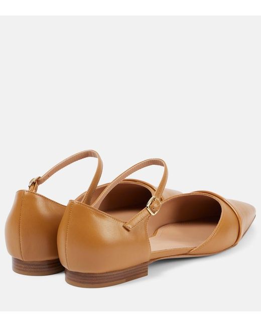 Malone Souliers Brown Ulla Leather Flats