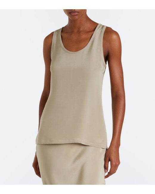 Max Mara Natural Silk Crepe De Chine Top