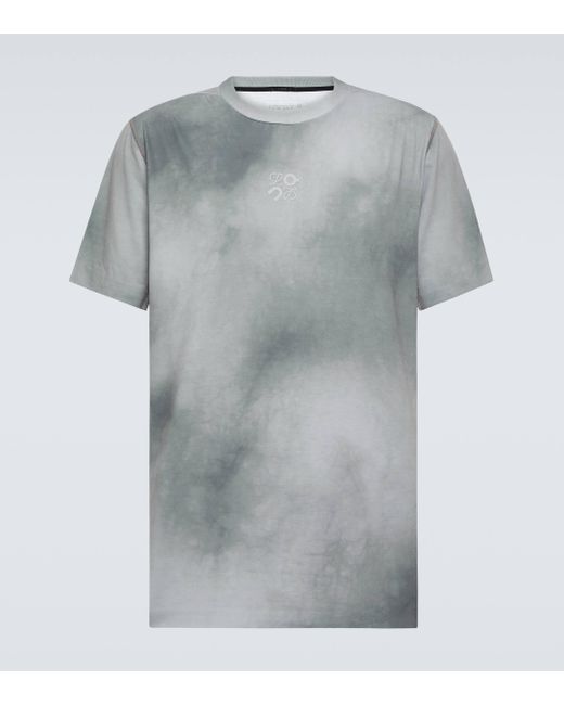 Loewe Gray X On Active Tie-Dye Jersey T-Shirt for men