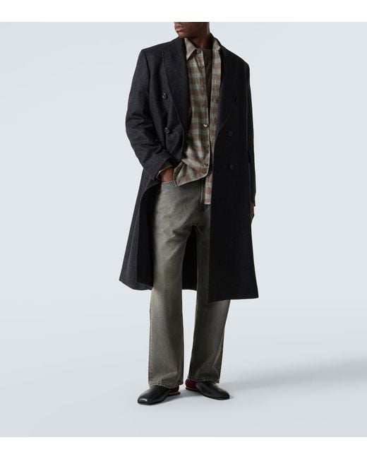 Our Legacy Gray Third Cut Faded Straight Jeans for men