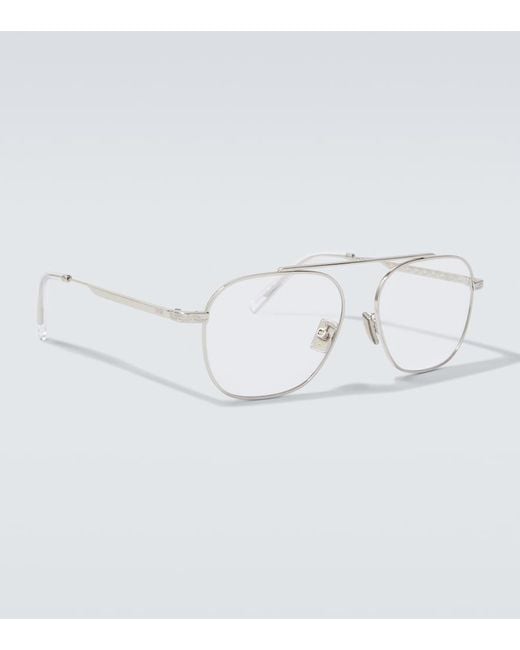 Dior Metallic Diorbotanicao S6U Aviator Glasses for men