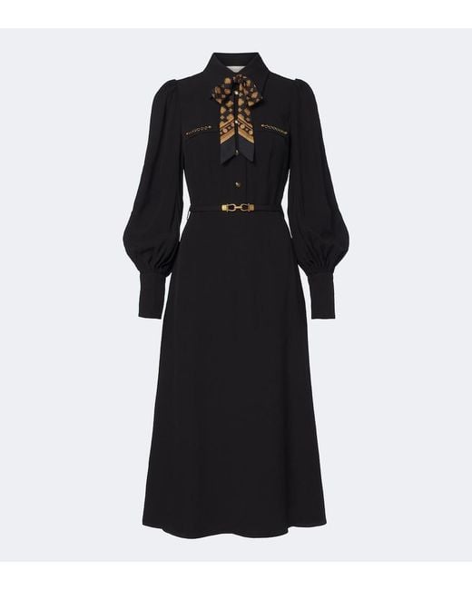 Zimmermann Black Utility Belted Midi Dress