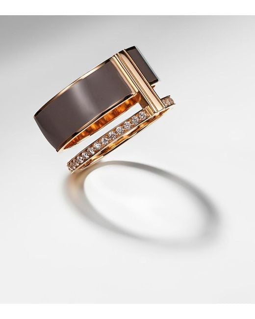 Anello Berbere Chromatic di Repossi in White