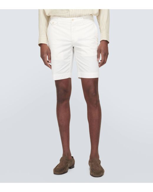 Short slim en coton melange Incotex pour homme en coloris White