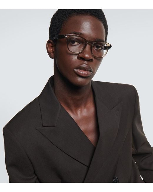 Dior Metallic Diorblacksuito S10I Square Glasses for men