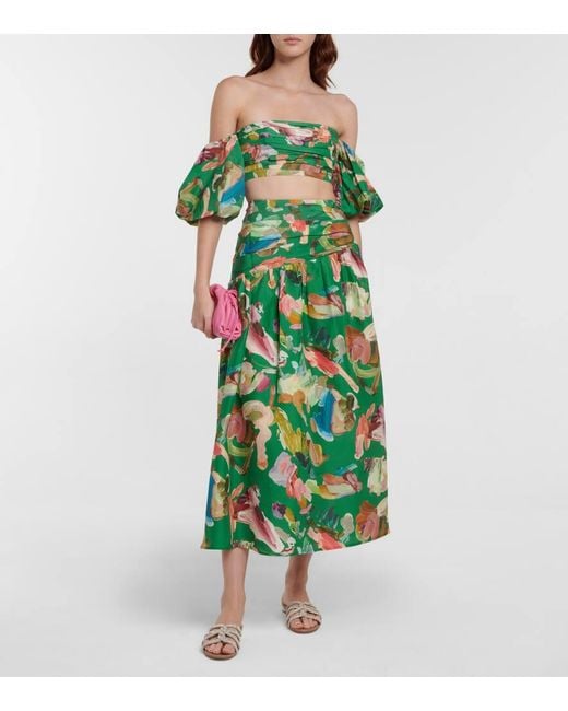 Aquazzura Multicolor Moondust Embellished Leather Slides