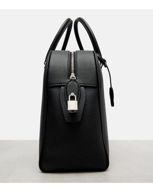 The Row Black India 12.00 Leather Top-Handle Bag