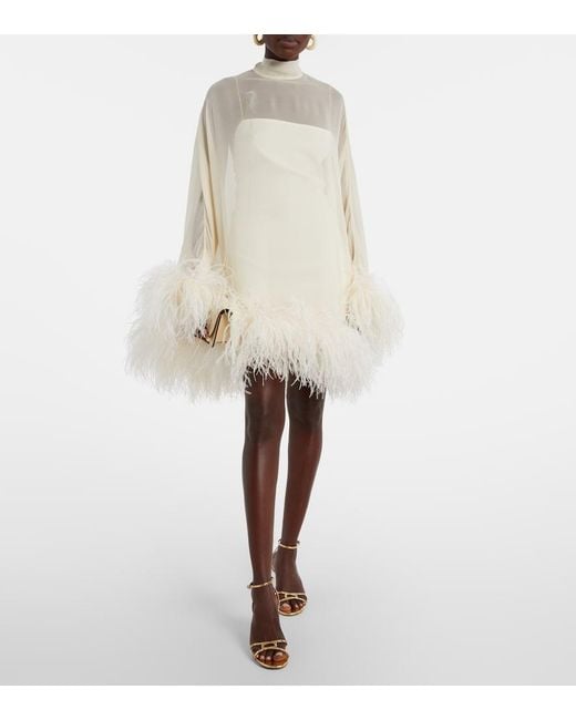 ‎Taller Marmo Natural Vegas Spirito Silk Minidress
