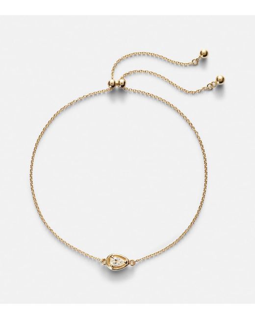 STONE AND STRAND Metallic Birthstone Bonbon 14Kt Bracelet With Diamond