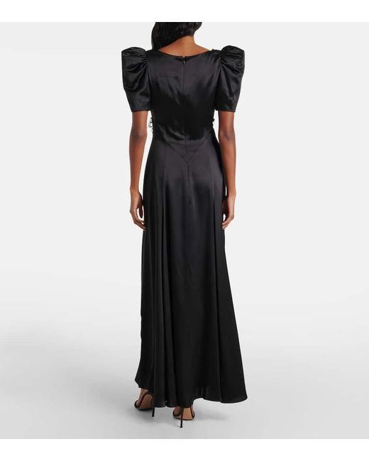 rodarte black lace dress Rodarte Velvet & Lace Midi-Dress