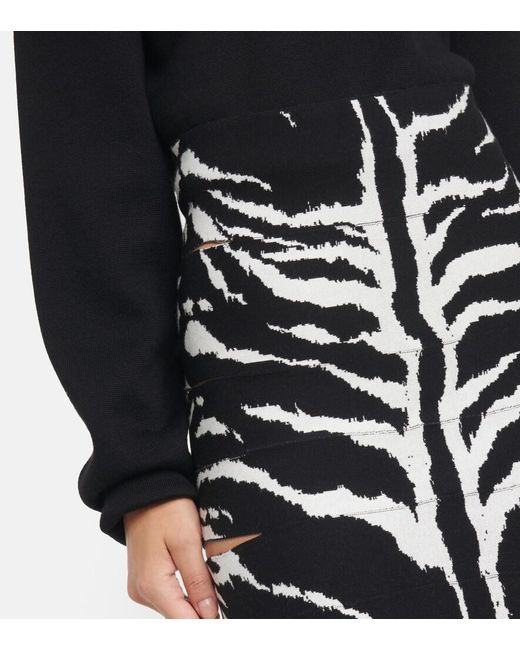 Alaïa Black Midi Skirts