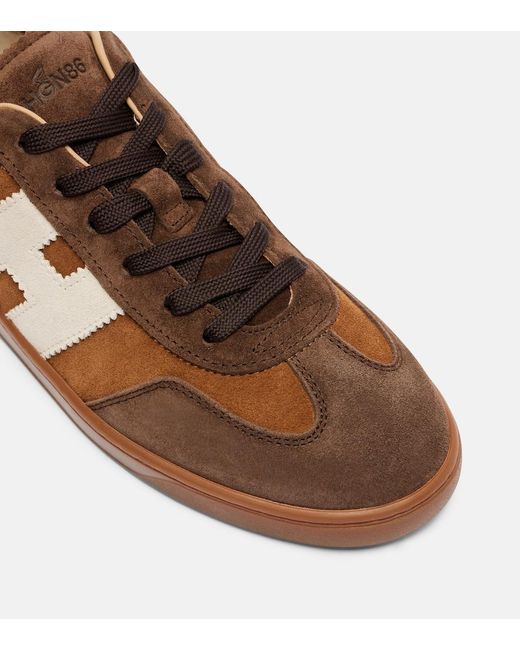 Hogan Brown Cool Suede Sneakers
