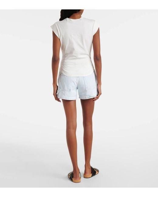 Camiseta De Jersey De Algodon Estampada Stella McCartney de color White