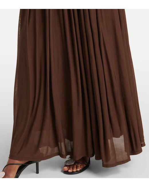 Jonathan Simkhai Brown Maxikleid Jamie Aus Jersey